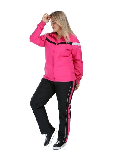 Fantasy Kadın Yarım Balıkçı Yaka Büyük Beden Eşofman Takım Edy958