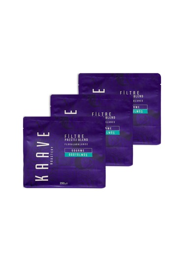 Kaave Roastery Filtre Prestij Blend Filtre Kahve 3 x 250 G