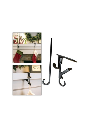 Suntek Yılbaşı Çorabı Askısı Metal Dekoru Şömine Şöminesi Tatili 22x4,5x6,3 Cm