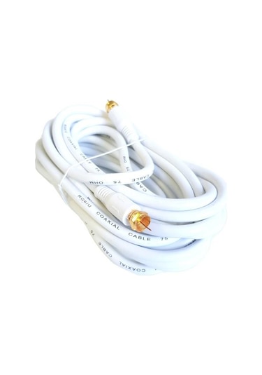 Electroon 3Metre Rg6 Anten Kablosu Press Baskılı Gold Konnektörlü