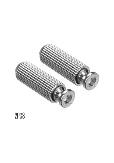 Geeroyoo Elektro Gitar Tremoço Köprüsü Torkma Vida Seti - 8mm Çaplı Gümüş Renkli 2 Adet - Köprü Tamiri Ve Değişimi İçin