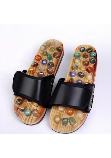 Dolıty Akupunktur Masaj Terlikleri Hediyeler Kaymaz 43-ila-44 Siyah