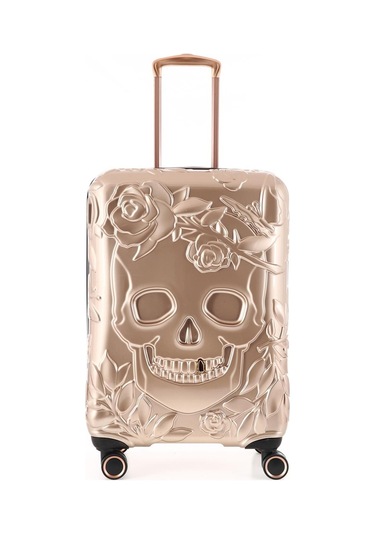 Ççs 5217 Kuru Kafa Polikarbon 3 Lü Valiz Seti-gold Altın