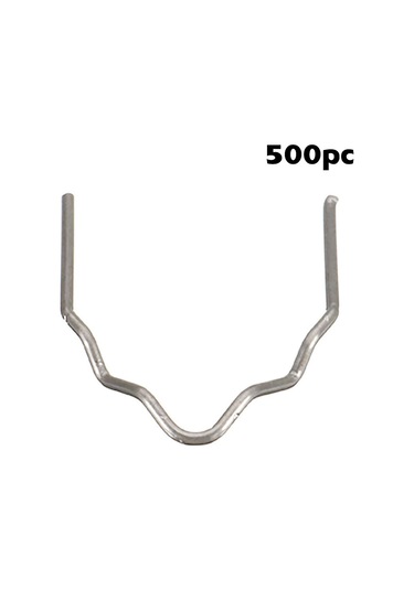 Ranyeek 500 Adet Tungsten Çelik Otomobil Tampon Tamir Kaynak Çivi, 0.6-0.8mm Dalgalı/v/w Şekli, Plastik Yıkama Onarım Aleti