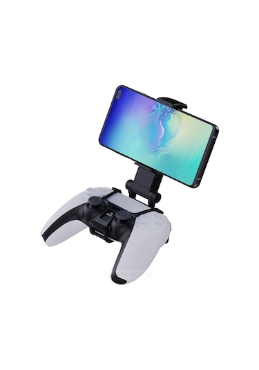 Ayarlanabilir Ps5 Oyun Kolu Telefon Tutucu Siyah