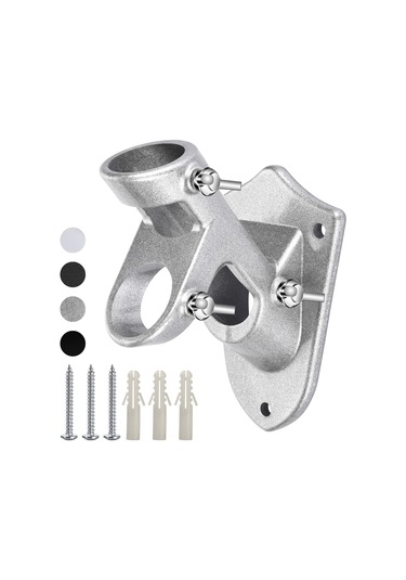 Dış Ev İçin Bayrak Direği Tutucu, Ağır Hizmet Tipi Bayrak Direği  Braketi, Alüminyum Metal Bayrak Direği Dış Mekan, Güçlü Ve Pas Kanıtı İçin Paslanmaz Donanımlı, 1 "iç Çap Gümüş-1-pack