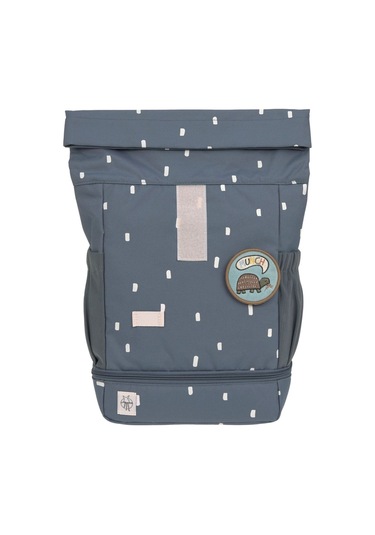 Lassig Happy Prints Mini Rolltop Sırt Çantası Midnight Blue Mavi