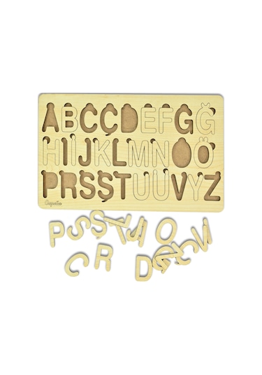 Alfabe Bultak Puzzle 3 Mm Akça
