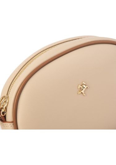 Nas Bag Kadın Mini Çapraz Çanta Kum Taba Luna 21x16x8 Cm Taba