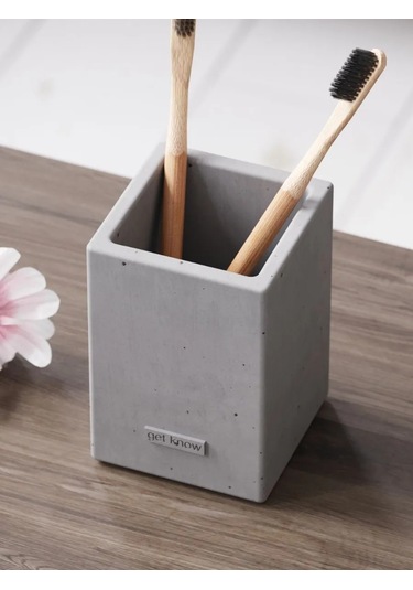 Getknow Home Banyo İçin Diş Fırçası Bardağı 269935371 Gri