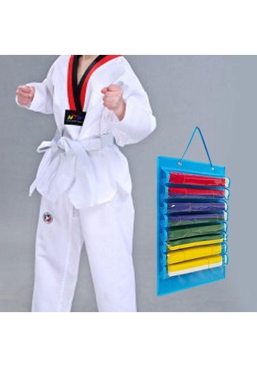 Pazly Suntek Karate Kemer Düzenleyici Hafif Keçe Taşınabilir Mavi - Spor Aksesuarı Mavi