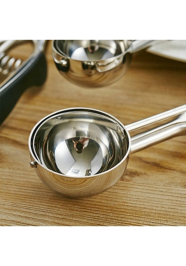 Cbtx Paslanmaz Çelik Silikon Siyah Saplı Dondurma Kaşığı, Boyut: 55mm