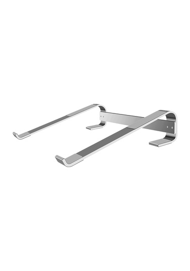 Skycity Alüminyum Notebook Standı 10-18 İnç, Isı Dağıtımı, Ergonomik Tasarım, Sabit Üçgen Yapı, Silikon Paspaslar, Gümüş