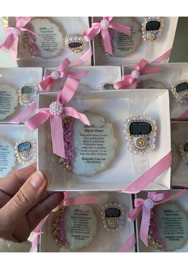 Kişiye Özel Nazar Duası Epoksi Panosu Ve Zikirmatik Kutulu Hediye