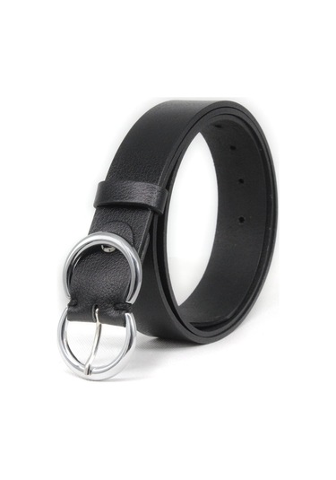 Livize Hakiki Deri Kadın Kemeri 3Cm Gümüş