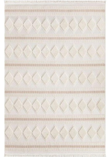 Vivaldi Havana 3003 Krem İskandinav Serisi Salon Oturma Yatak Odası Halısı Krem