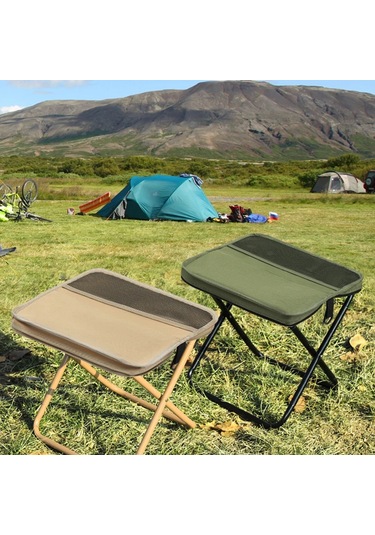 Açık Hava Eğlence, Kamp Ve Yürüyüş Katlanır Tabureler, Kolayca Siyah