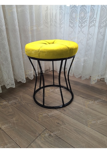 Kum Saati Dilimli Makyaj Pufu Kara İnci Sarı