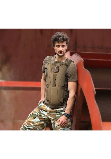 Primepickings 3l Hidrasyon Su Torbası - Mesane Açık Spor Bisiklet Su Torbası Ahşap