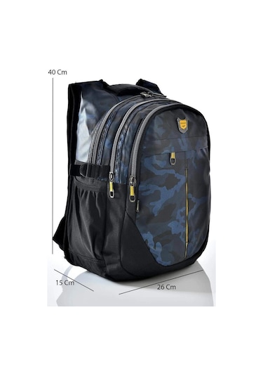 Relaxion Okul  Sırt Çantası Lacivert Kamuflaj 2235