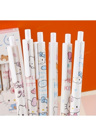 Tcherchı Hello Kitty Jel Mürekkep Roller Kalemler, Pürüzsüz Yazma