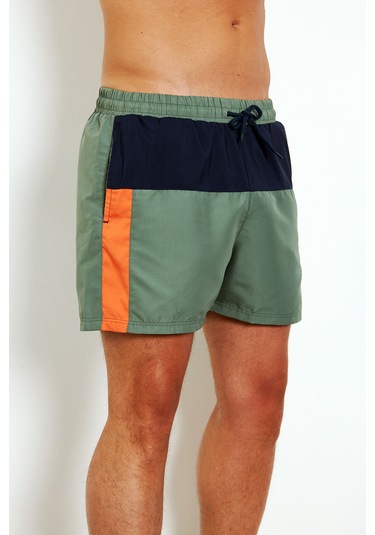 Enrico Ferry Erkek Haki Cepli Hızlı Kuruyan Deniz Şortu Edy2499h