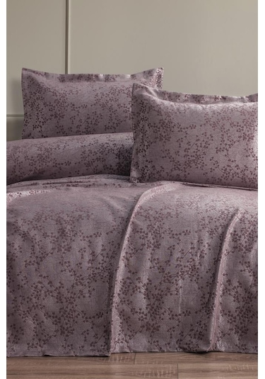 Burçak 2 Parça Tek Kişilik Pike Takımı 180x240 Pudra Pudra