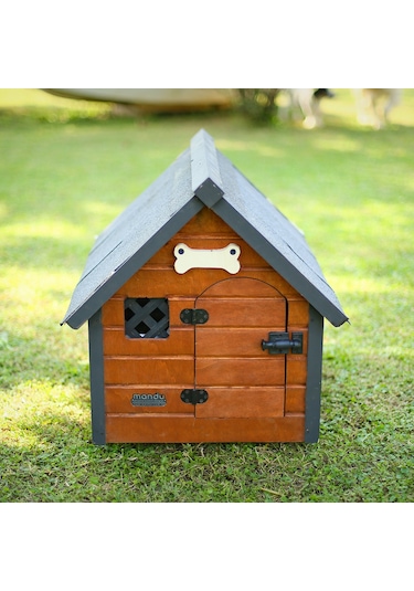 Mandu Isı Yalıtımlı Ahşap Köpek Kulübesi Small
