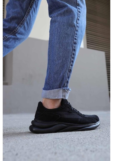 Knack Sneakers Ayakkabı 065 Siyah Süet (Siyah Taban) (553565759)