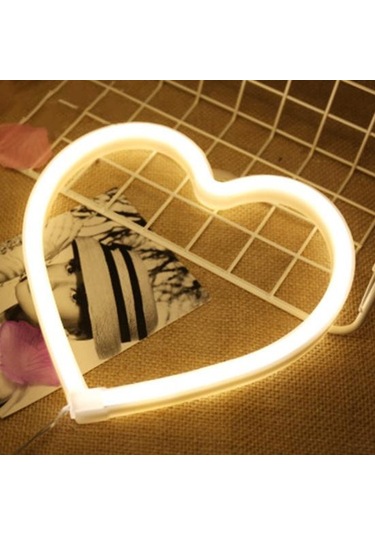 Pembe Led Gece Lambası Titreşimsiz Atmosfer Oluşturmak Uzun Ömürlü Çekici Parti Ev Dekor Kalp Şekli Işık Aksesuarları Pembe