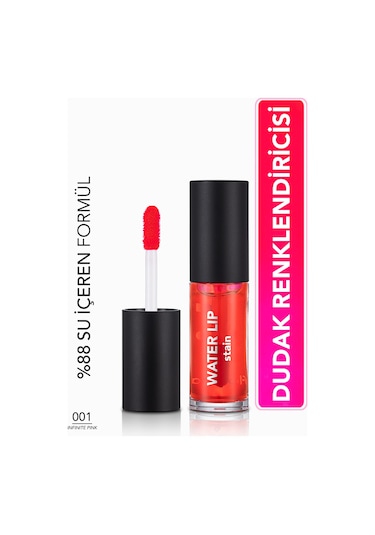 Flormar Kalıcı Mat Dudak Tint'i (PEMBE) - Water Lip Stain - 001 Infinite Pink - 8682536042161
