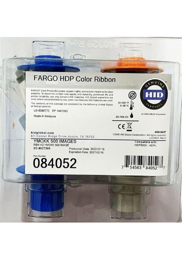 Fargo 084052 HDP5000 Ymckk 500 Resim