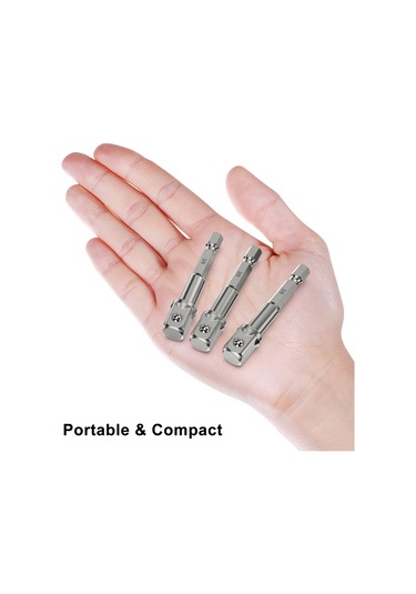 Vkemall 10 Parça Çelik Mızrak Uçlu Bağlantı Seti - 1/2" Boru Adaptörü, Dönüştürücü Ve 10 Delikli Saklama Şeridi İle - Endüstriyel Ve Ev Bakımı İçin