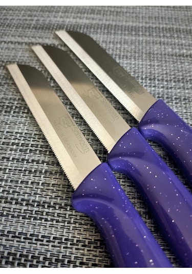 Solingen Meyve Bıçağı Simli Mor 12'Lİ Mor