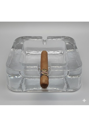 Paşabahçe 25026 Denizli Cam El İmalatı Çift Oluklu Küllük