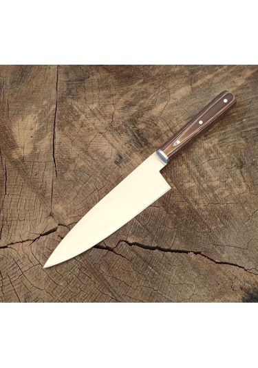 Şef bıçağı Profesyonel El yapımı Özel Üretim HGESF01 Ahşap