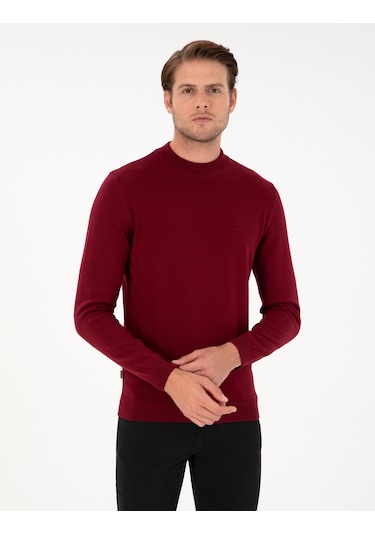 Pierre Cardin Erkek Vişne Kazak /triko 50296564-vr223 Vişne