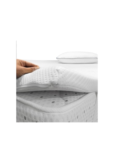 Rovigo Home Kuş Tüyü Ortopedik Yatak Pedi Beyaz