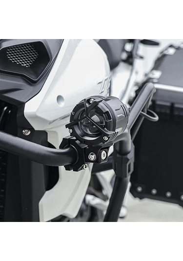 Dashanshop 2 Adet F02 Universal Elektrikli Motosiklet Spot Lambası Sabit Braketi Pil Yok