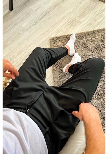Saklımoda Chekcich Jogger Pantolon Sıyah Çok Renkli