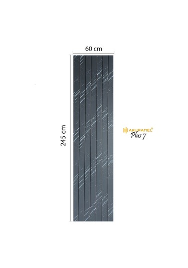 Akupanel Plus7 60 245 Cm Black Palazzo Akustik Duvar Paneli Çok Renkli