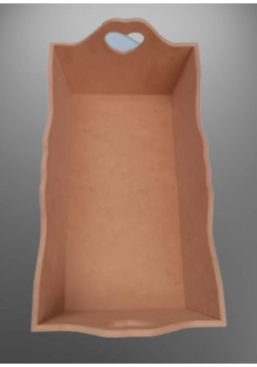 Hobi Dekoratif Model Ekmek Tepsisi Ahşap Mdf Kalpli El Yapımı