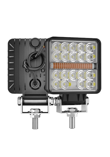 Off Road Çakarlı Drl Gündüz Led Kare Çalışma Lambası Ve Sis Farı