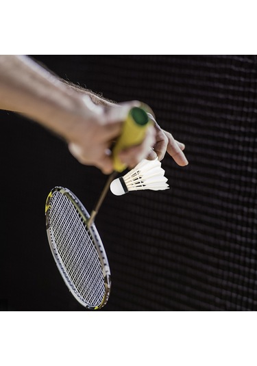 Vkemall 6 Adet Kork Baslı Plastik Badminton Topları - Beyaz/sarı Seçenekli Konik Paket