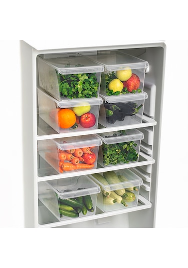 Porsima 3185 3lü 8 Lt Dolap İçi Ve Buzdolabı İçi Düzenleyici Set ŞEFFAF