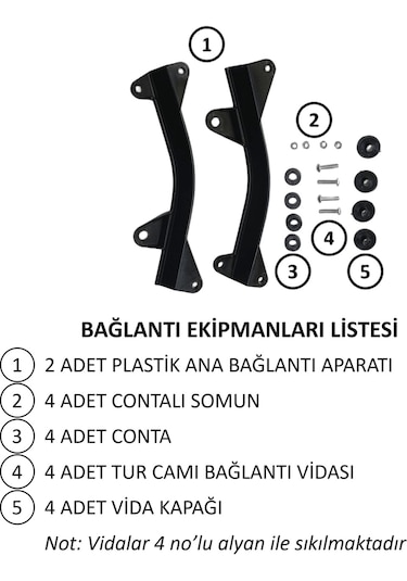 Abv Honda Pcx Füme Tur Camı 79x57 Cm 21-24 Füme