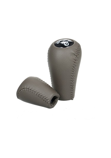 Ranyeek Toyota 4 Runner Hilux Land Cruiser Prado İçin Deri Vites Kolu Kolu, 5 Vitesli Konforlu Tutuş, Kolay Kurulum, Dayanıklı Gri Vites Kolu Gri