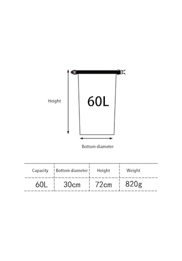 Luckstone FSD3003003 60L Outdoor Depolama Katlanabilir Çanta Mavi