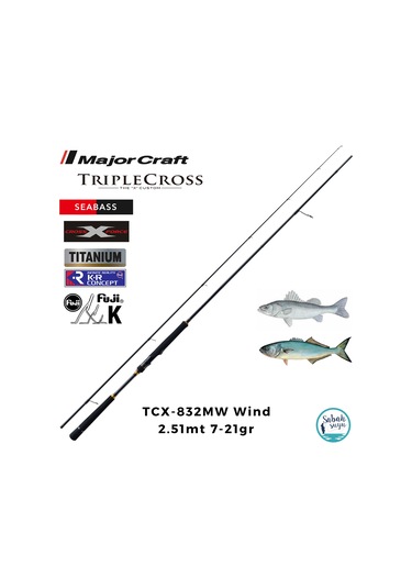Major Craft Triple Cross Tcx-832mw Wind 2.51mt 7-21gr 2p Spin Kamış