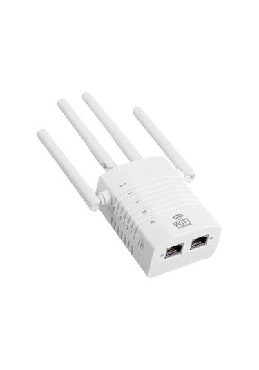 Xindoker Beyaz 4 Antenli 1200mbps Wifi Tekrarlayıcı - 2.4ghz & 5ghz Çift Frekanslı Sinyal Güçlendirici Eu Standartı